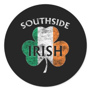 Chicago Southside Irish Flag St Patrick'S Day Classic Round Sticker