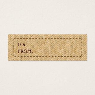 CHICEST RATTAN GIFT TAG