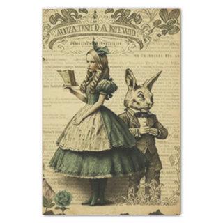 Chich Alice in Wonderland Vintage Paper Decoupage