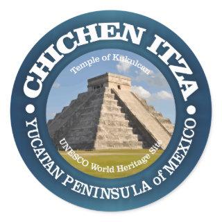 Chichen Itza Classic Round Sticker