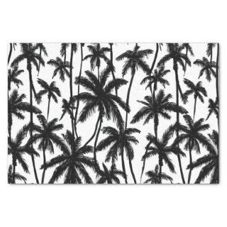 Chick Black + White Palm Tree Pattern Tissue Paper
