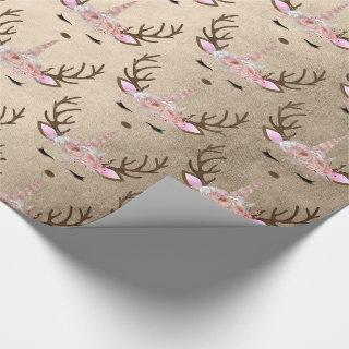 Chick copper rose gold unicorn reindeer pattern