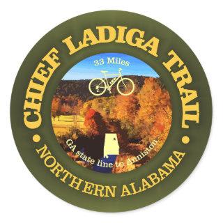 Chief Ladiga Trail (cycling c) Classic Round Sticker
