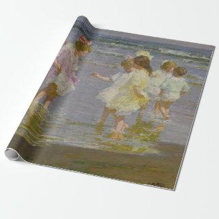 Children Wading on the Beach (by E.H. Potthast)