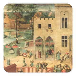 Children's Games : detail of top left-hand Square Sticker
