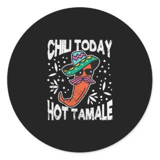 Chili Today Hot Tamale Dots Mexican Classic Round Sticker