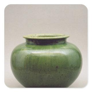 Chinese jar, Yueh ware, Six Dynasties Square Sticker