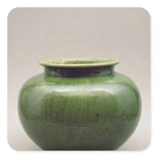 Chinese jar, Yueh ware, Six Dynasties Square Sticker