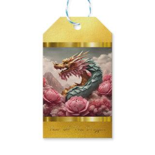 Chinese Vietnamese Dragon Year 2024 Origami GT Gift Tags