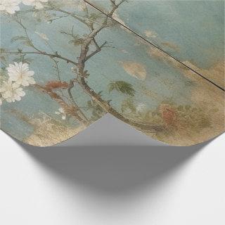 Chinoiserie Aged Blue Panels