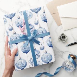 Chinoiserie Blue & White Christmas Ornaments