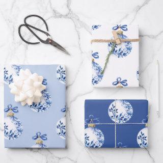 Chinoiserie Blue & White Christmas Ornaments  Sheets