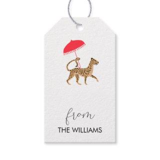 Chinoiserie Cheetah Custom Gift Tags
