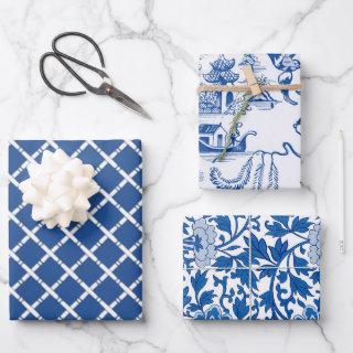 Chinoiserie Chic Bamboo | Blue and White  Sheets