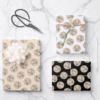 Chinook Puppy Pointed Ears Painting Pet Dog Art  Sheets