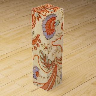 Chintz Paisley Antique Floral Pattern Wine Gift Box