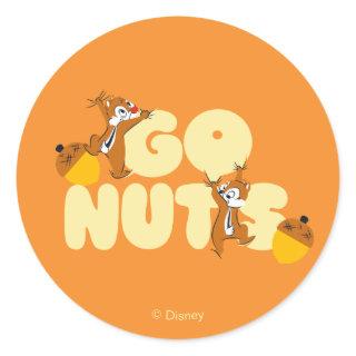 Chip & Dale Go Nuts! Classic Round Sticker