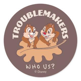 Chip & Dale Troublemakers Classic Round Sticker