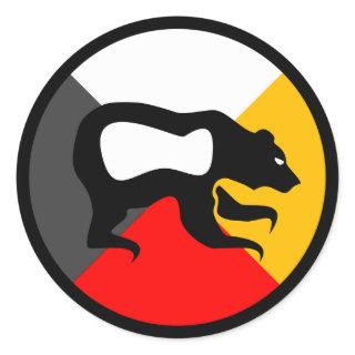 Chippewa Dodem Makwa Classic Round Sticker
