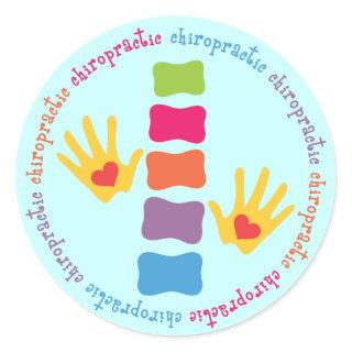 Chiropractic Hands and Spine Stickers