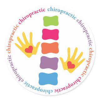 Chiropractic Hands and Spine Stickers