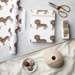 Chocolate And Tan Short Hair Dachshund Pattern