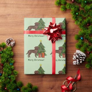 Chocolate Brown Labrador Retriever Christmas Tree