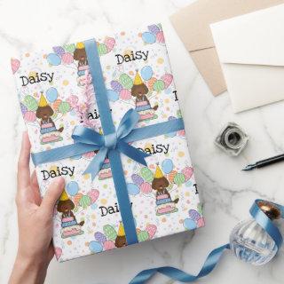 Chocolate Labradoodle Dog Birthday