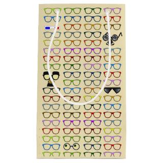 Choices- Whimsical Eyeglasses Pattern Small Gift Bag