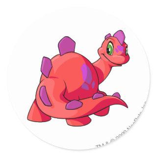 Chomby Red Classic Round Sticker