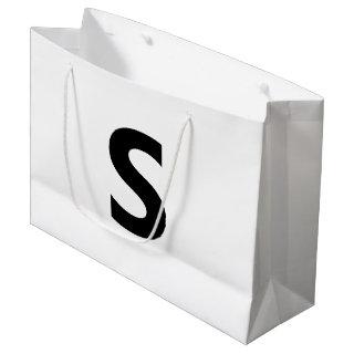 Choose Any Letter | Font: Open Sans Condensed Bold Large Gift Bag