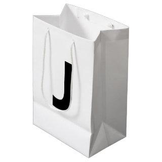 Choose Any Letter | Font: Open Sans Condensed Bold Medium Gift Bag