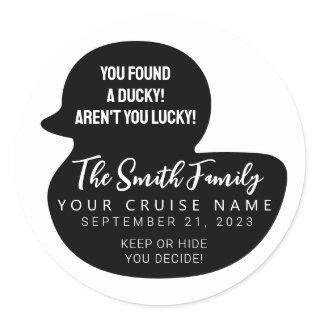 Choose Your Color Cruise Duck Classic Round Sticker