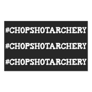 Chop Shot Archery Hashtag Limb Stickers