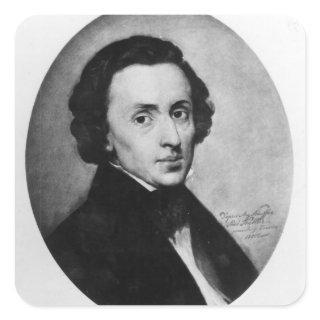 Chopin, 1858 square sticker