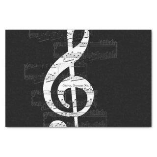 Chopin Nocturne Treble Clef Op. 9, No. 1 Tissue Paper