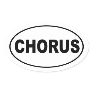 Chorus Oval Sticker