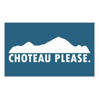 Choteau Montana Please Rectangular Sticker