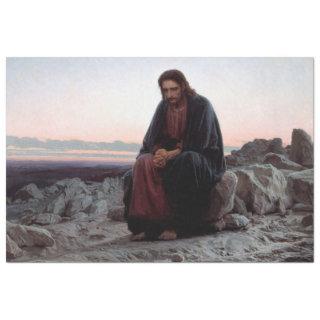 Christ in the Wilderness, Ivan Kramskoi Tissue Paper