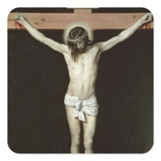 Christ on the Cross, c.1630 Square Sticker