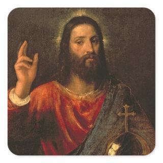 Christ Saviour, c.1570 Square Sticker