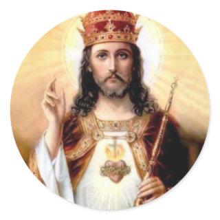 Christ the King Classic Round Sticker