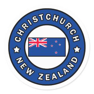 Christchurch New Zealand Classic Round Sticker