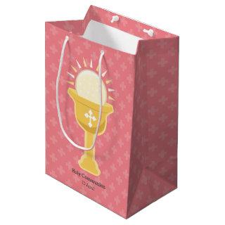 Christening * choose background color medium gift bag