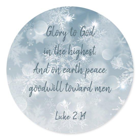 Christian Christmas Scripture Sticker Scripture