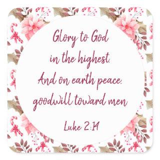 Christian Christmas Scripture Sticker Scripture