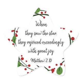 Christian Christmas Scripture Sticker Scripture