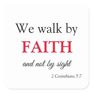 Christian scriptures by Faith Square Sticker