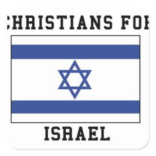 Christians For Israel Square Sticker