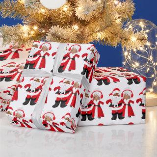 Christmas African American Santa Mrs. Claus